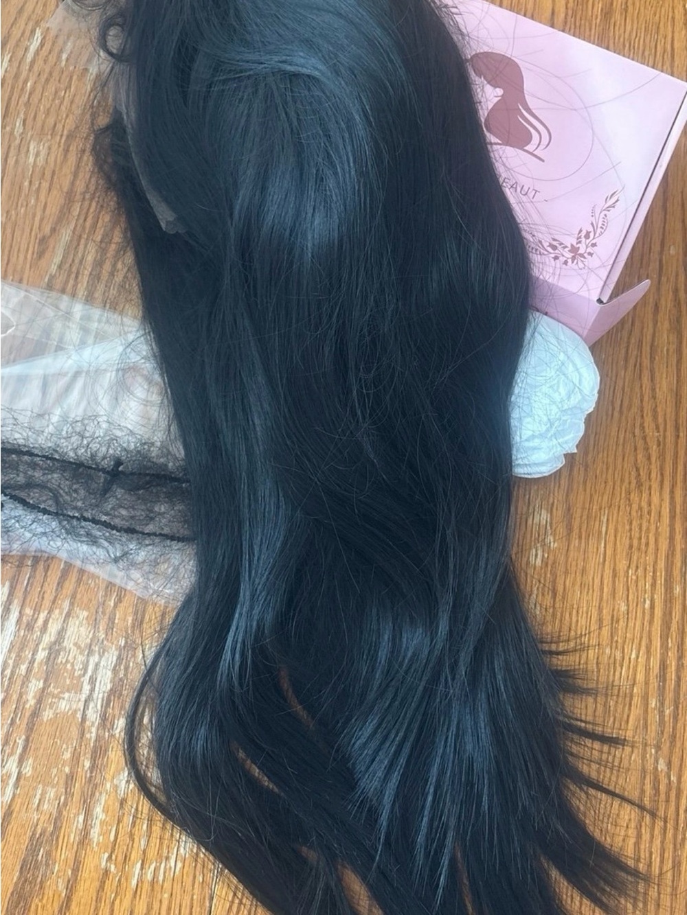 Natural Black Women's Straight Lace Front Wig - Unbranded